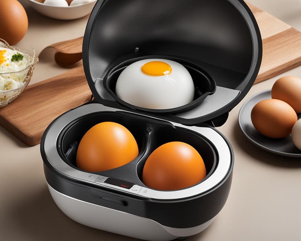 Automatische Eierkoker en Pocheerder - Kookt en pocheert eieren eenvoudig.