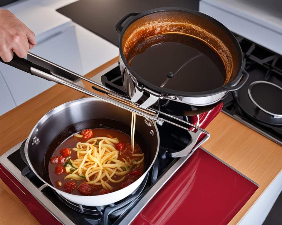 Automatische Sausroerder - Houdt sauzen in beweging tijdens het koken.