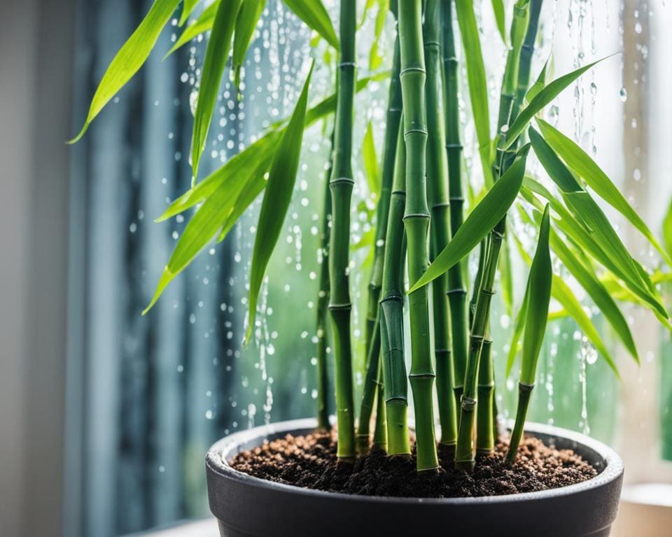 hoe vaak bamboe water geven
