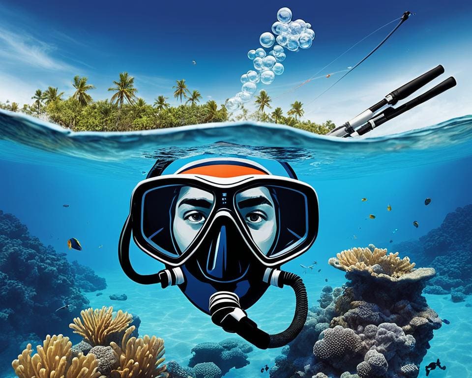 hoe werkt een snorkel onder water