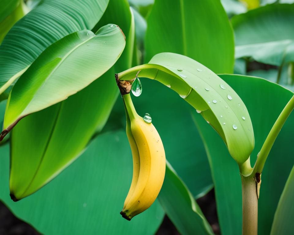 hoeveel water heeft een bananenplant nodig