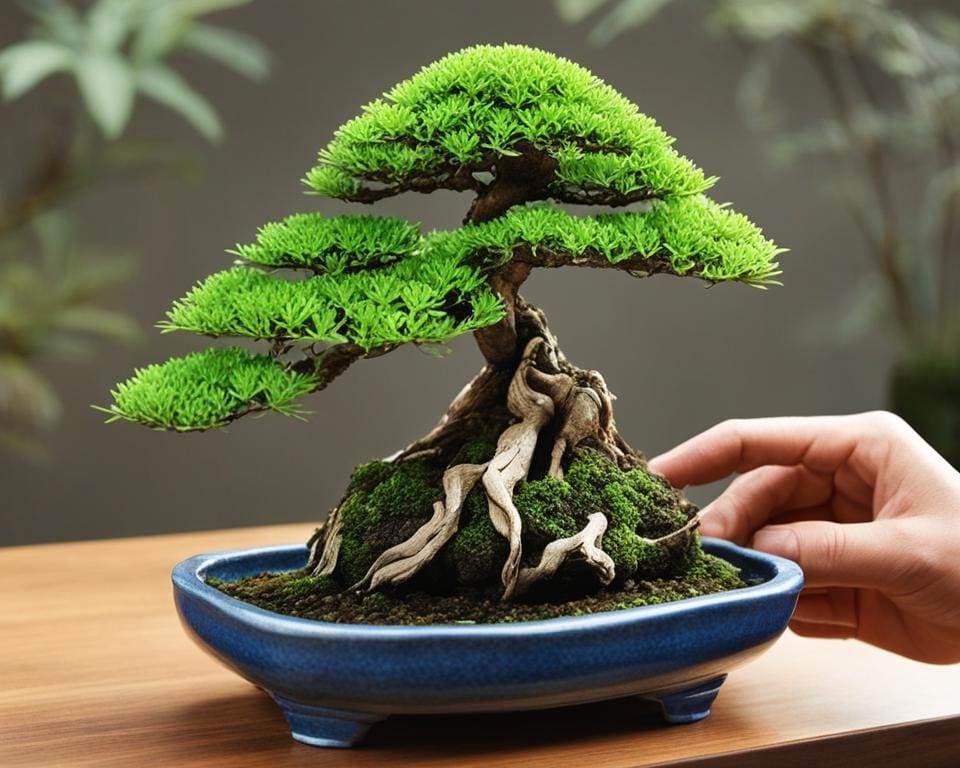 verzorging bonsai water geven