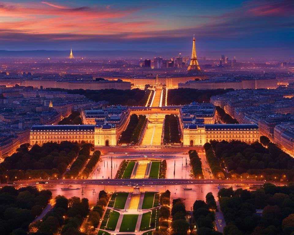 panoramisch uitzicht Parijs