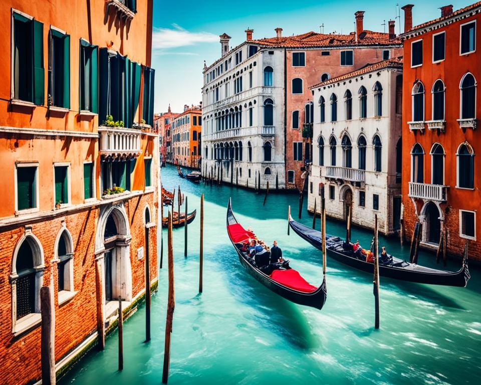 Canal Grande varen Venetië