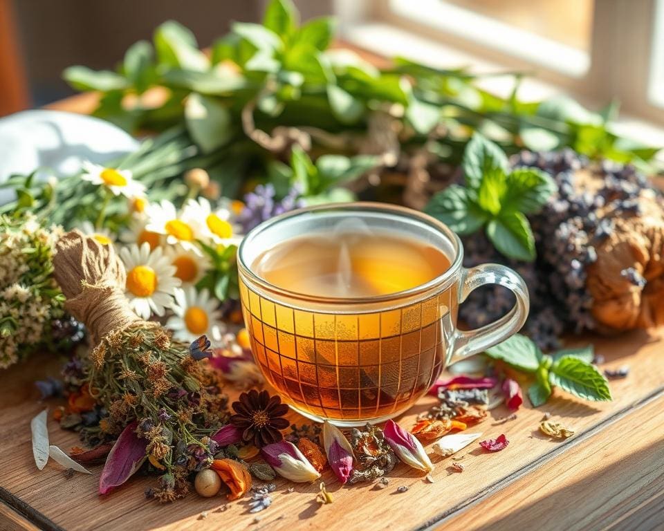 Herbal theeën die stress verminderen