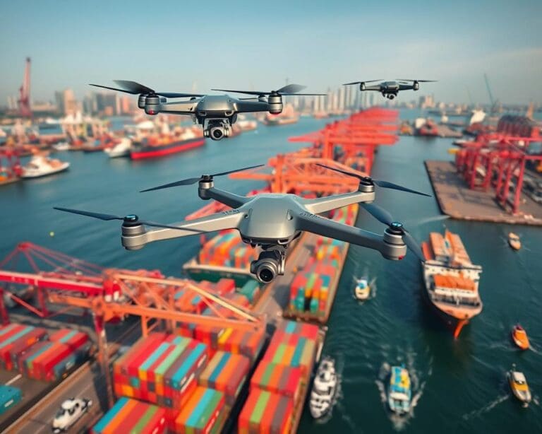 Hoe dragen drones bij aan efficiënt scheepvaartbeheer?