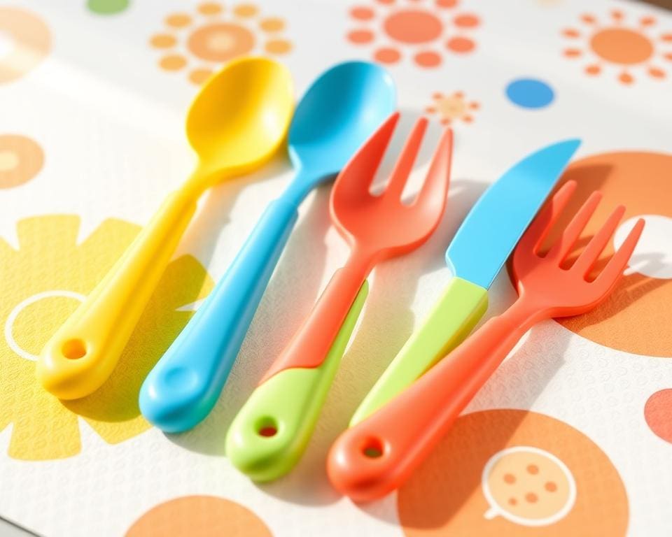 Kinderbestek met ergonomische handvatten