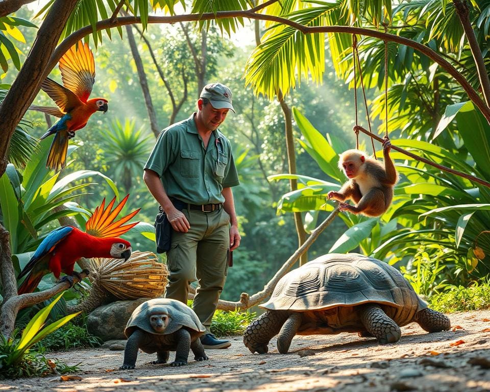 Omgaan met exotische dieren