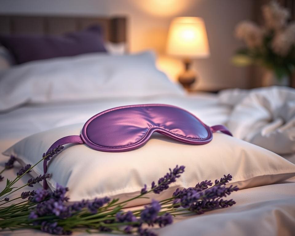 Slaapmasker met lavendelgeur