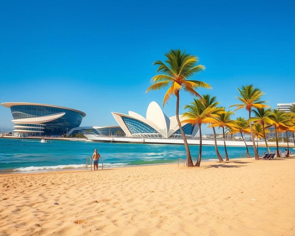 zonnige stranden en moderne architectuur in Valencia