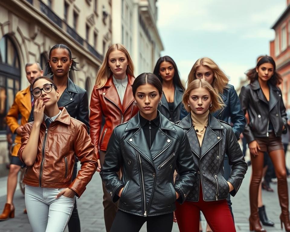 Iconisch Louis Vuitton leren jackjes in verschillende stijlen