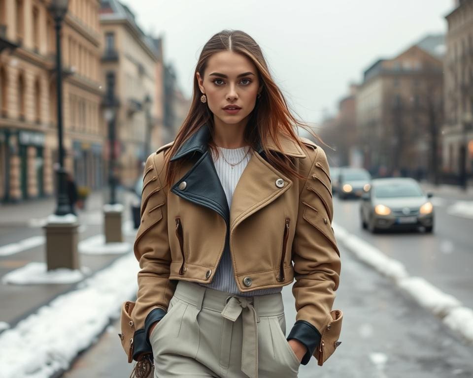 Jacquemus cropped jassen: Speels en stijlvol voor koude dagen