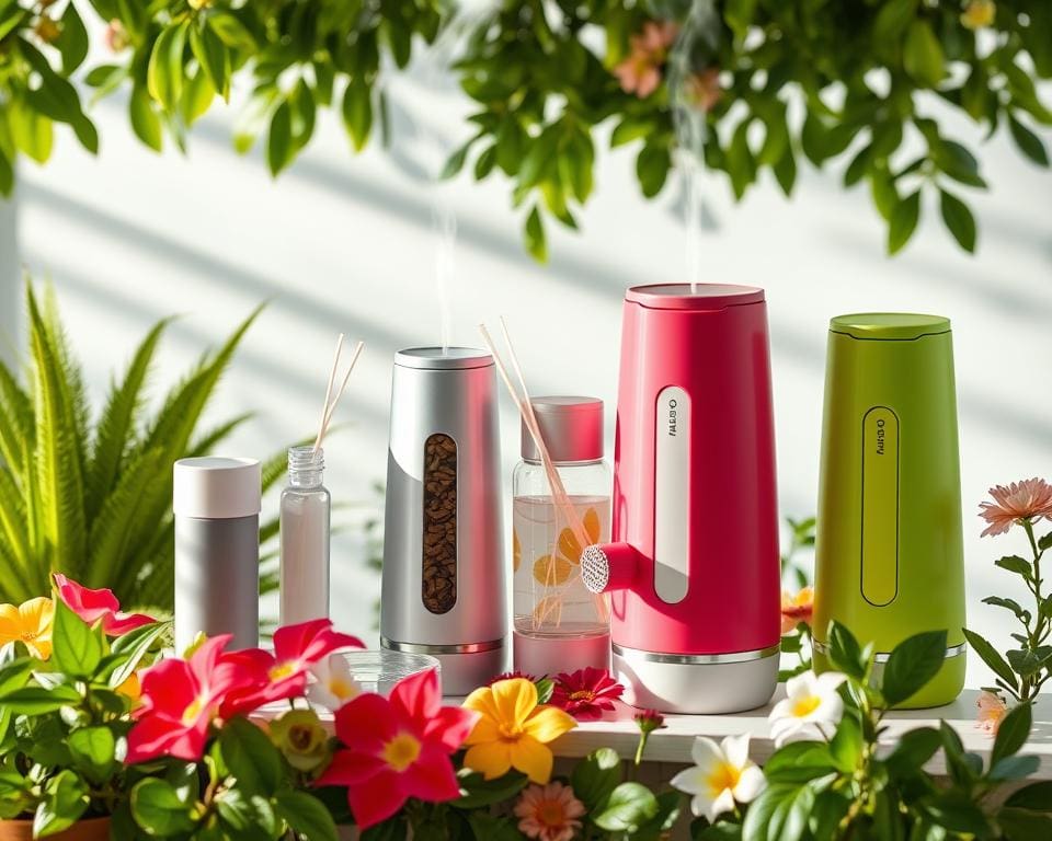 Luchtverfrissers met een herbruikbaar systeem