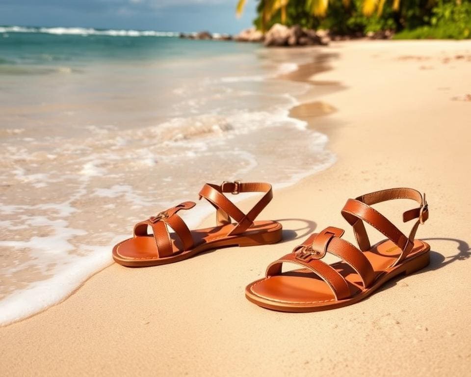Michael Kors leren slippers: Voor een chique zomerse flair