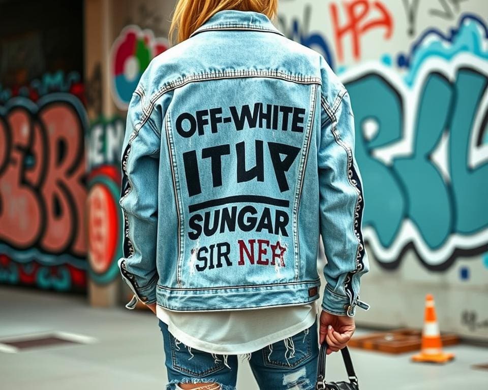 Off-White denim jackets: Voor een edgy en trendy uitstraling