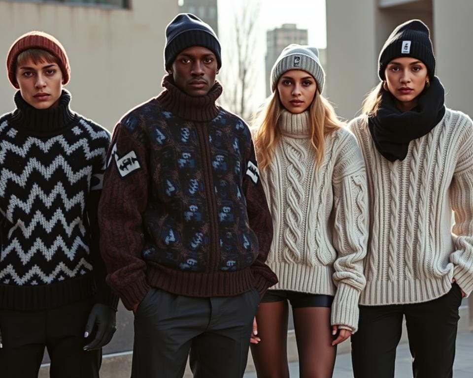 Off-White gebreide truien