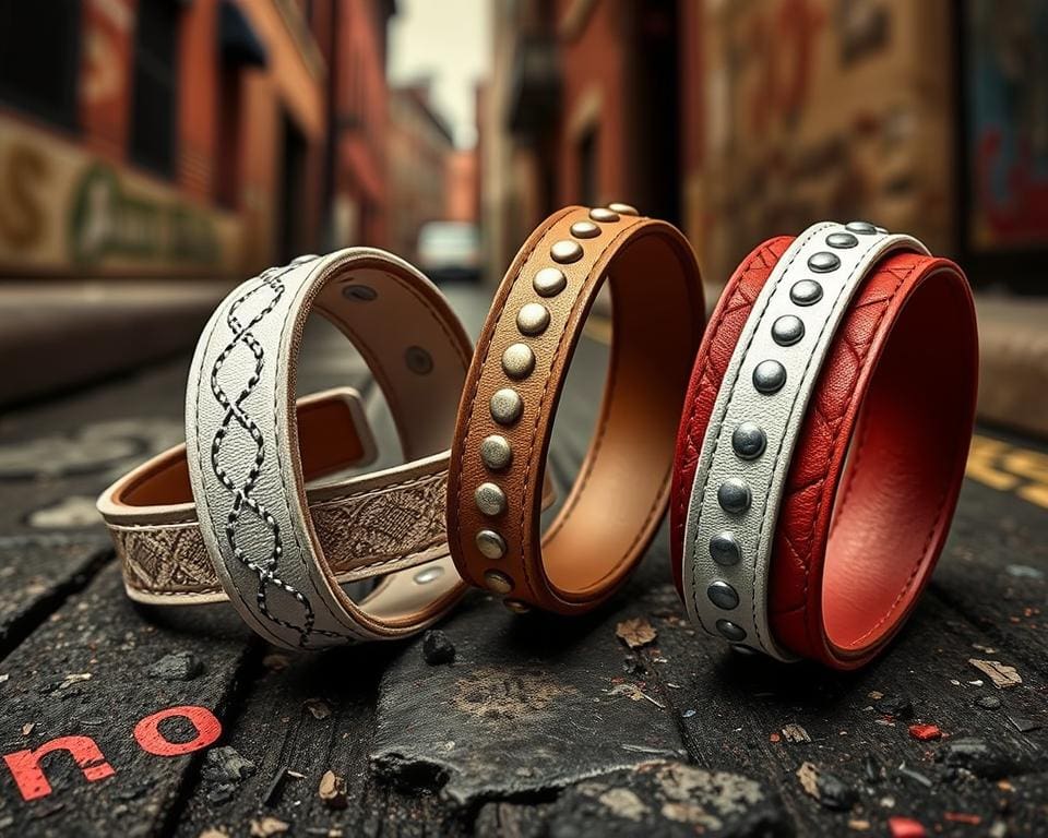 Off-White leren armbanden: Voor een streetstyle met luxe twist