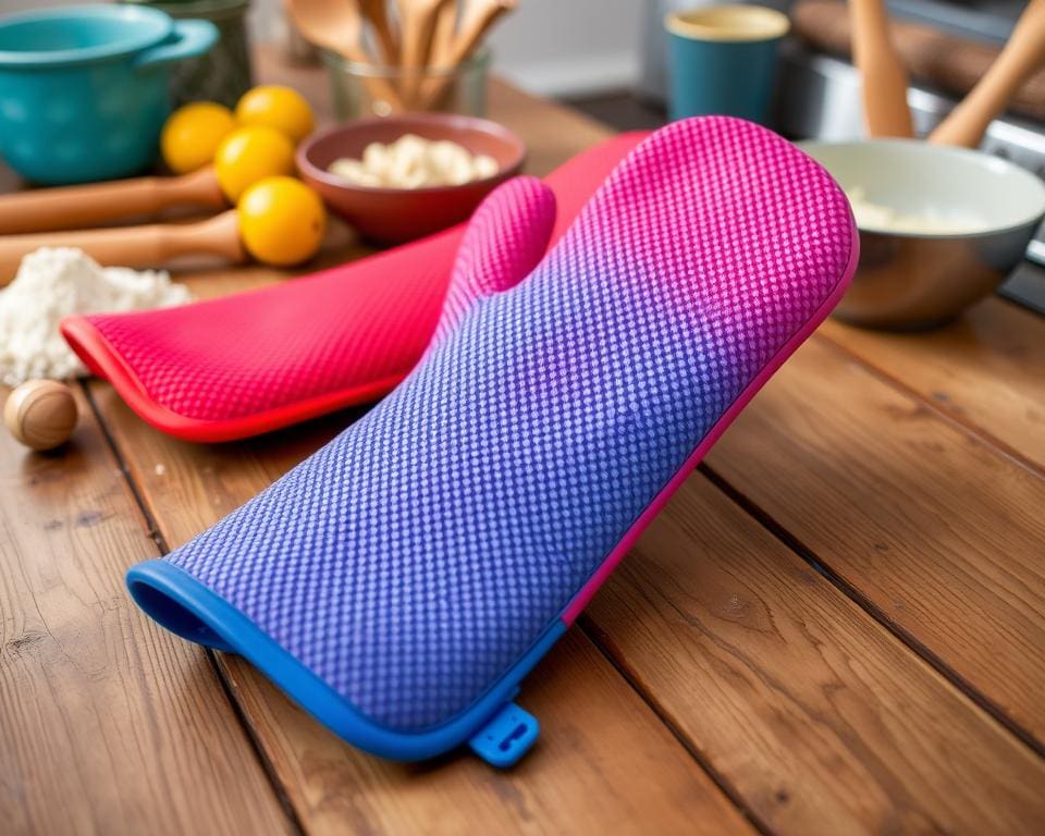 Ovenwanten met een siliconen coating