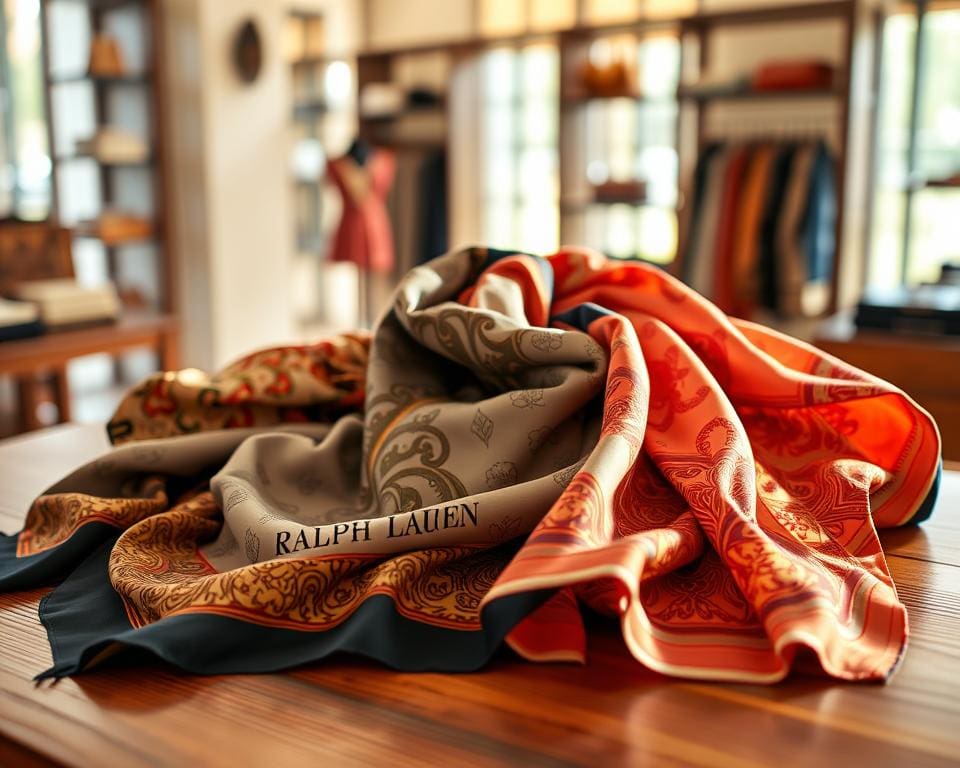 Ralph Lauren zijden sjaals: Klassieke luxe in elk detail