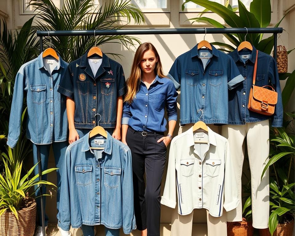 Stella McCartney denim tops: Voor een duurzame casual look