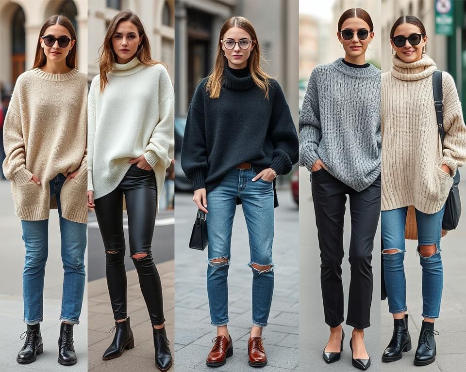 casual looks met modieuze oversized truien