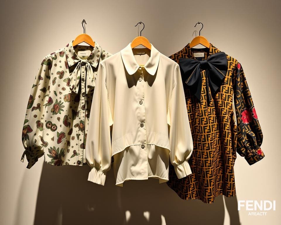 exclusieve collectie van Fendi oversized blouses