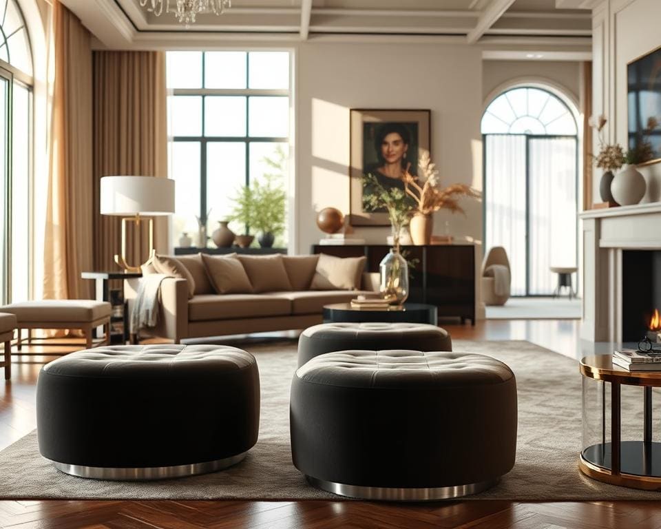 Rolf Benz-voetenbanken: extra luxe in de woonkamer