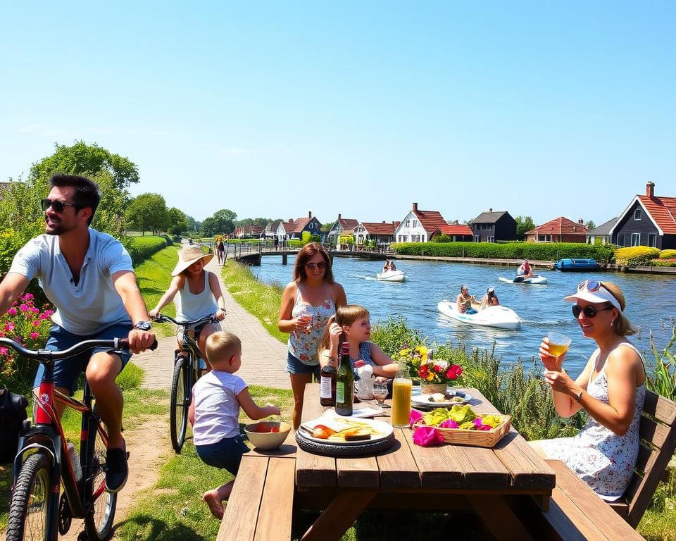 activiteiten familie fietsen wandelen watersporten lokaal voedsel