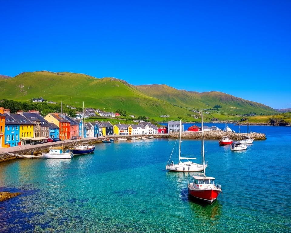 kleurrijke haven van Portree