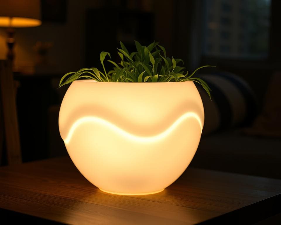 Hoe origineel is een lichtgevende plantenpot?