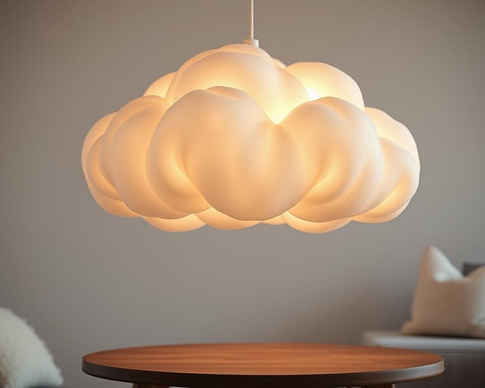 Is een wolkenlamp met LED-verlichting sfeervol?
