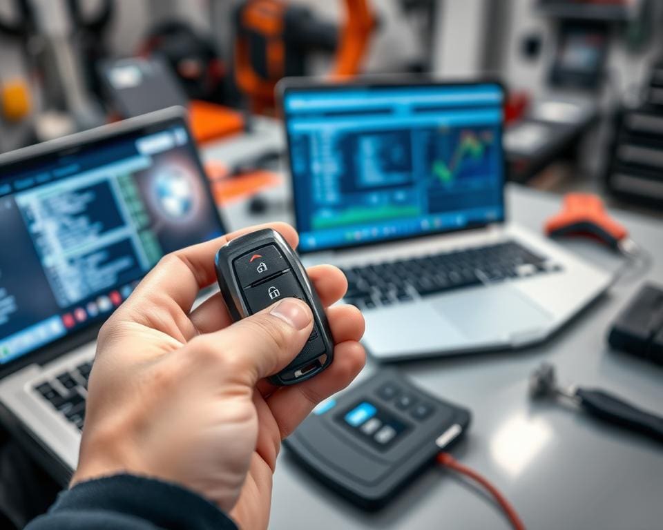 Kan een autosleutel ter plekke worden geprogrammeerd?