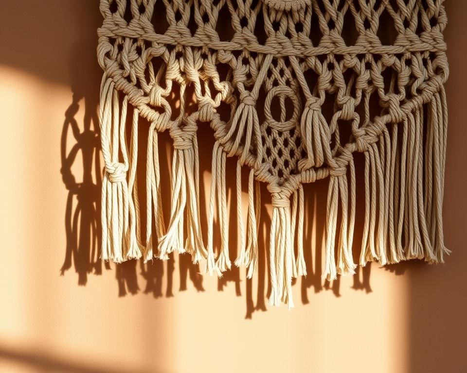 Wat maakt een handgemaakt macramé wandkleed uniek?