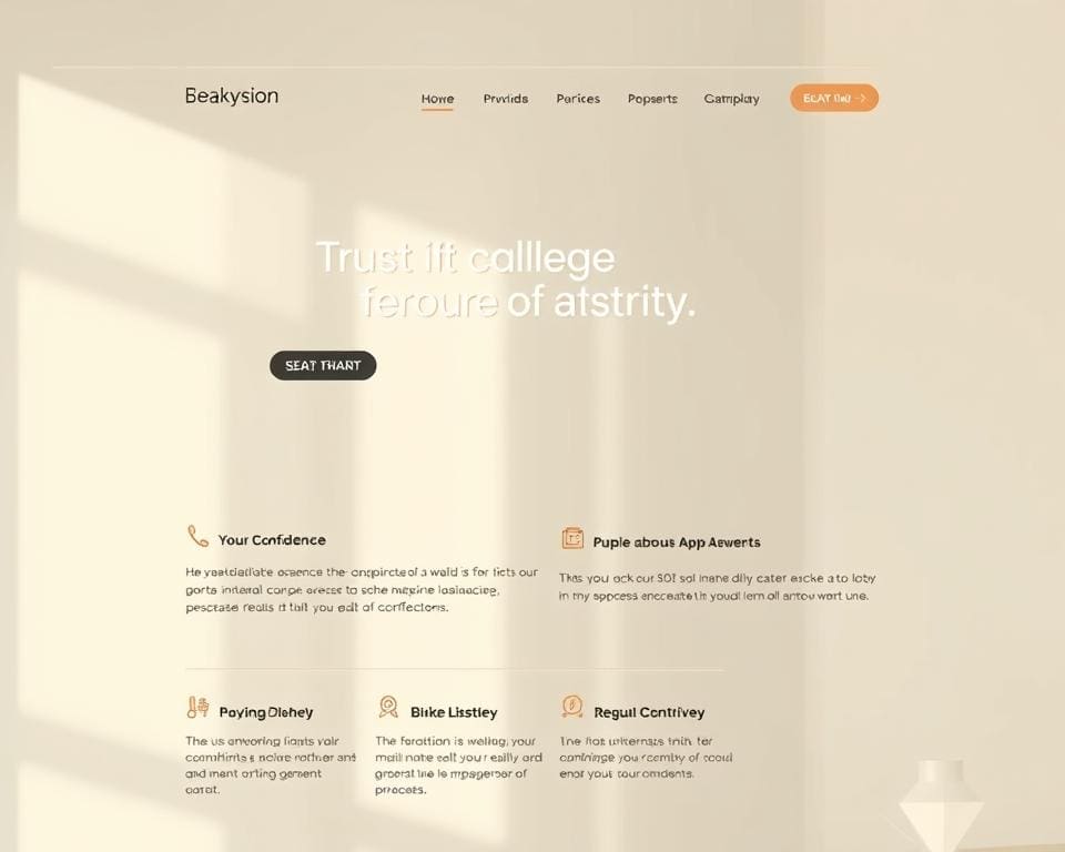 Sterk webdesign dat vertrouwen en overzicht biedt