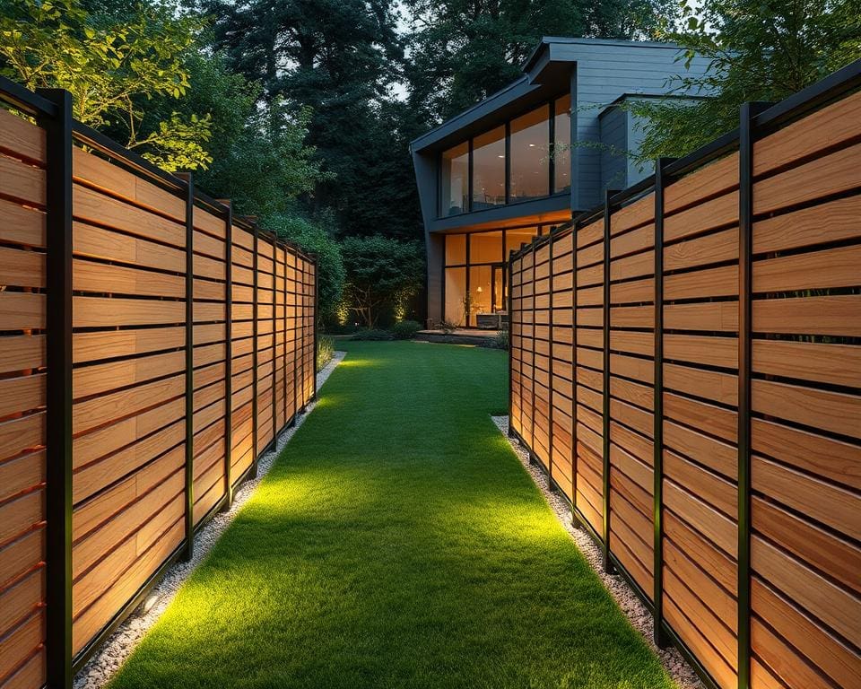 Welke afrastering past bij een moderne tuin?