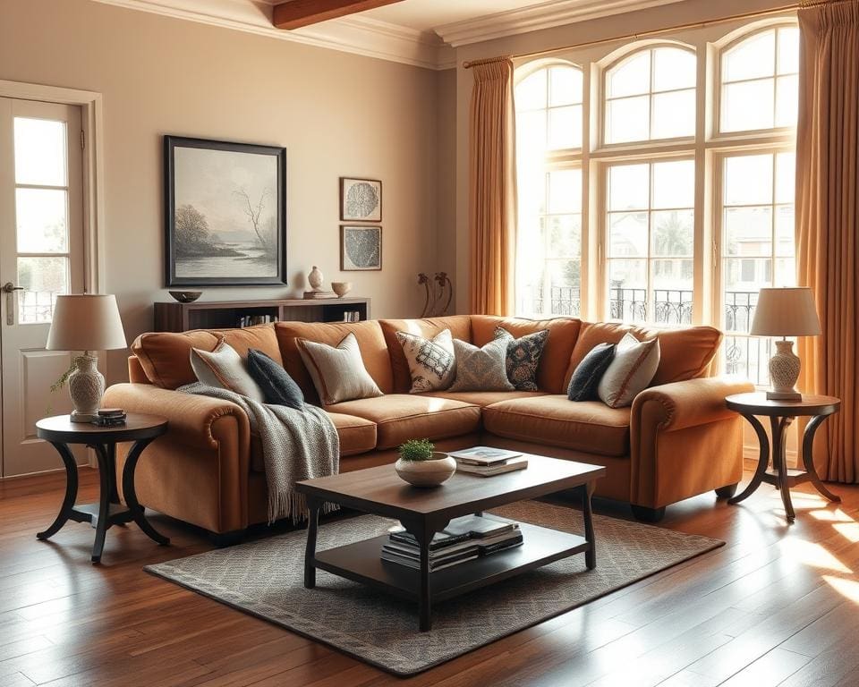 bank stijl esthetiek woonkamer