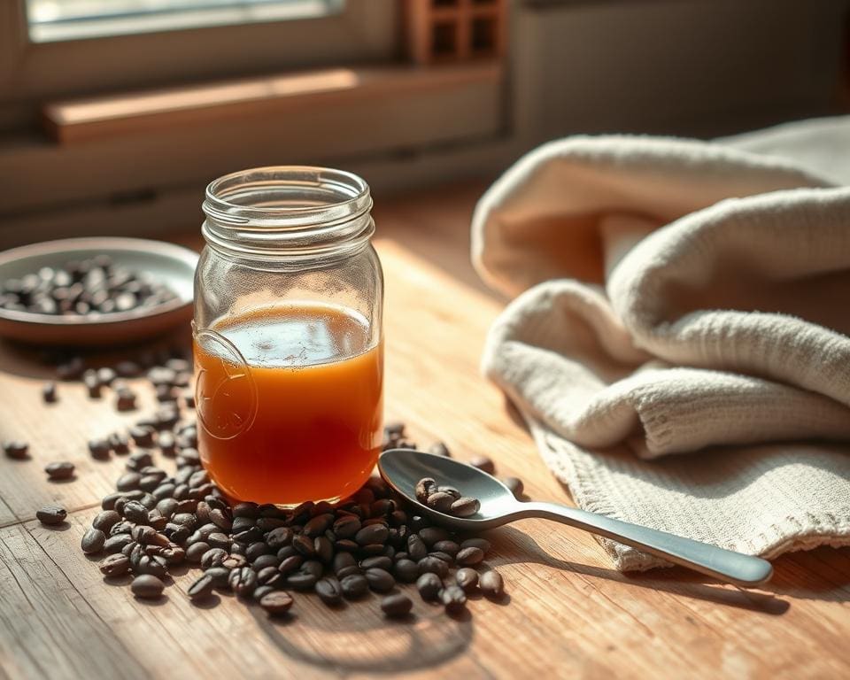 DIY koffiespoeling recept