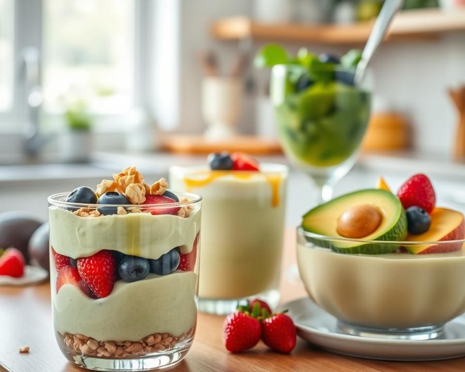 gezonde toetjes met avocado