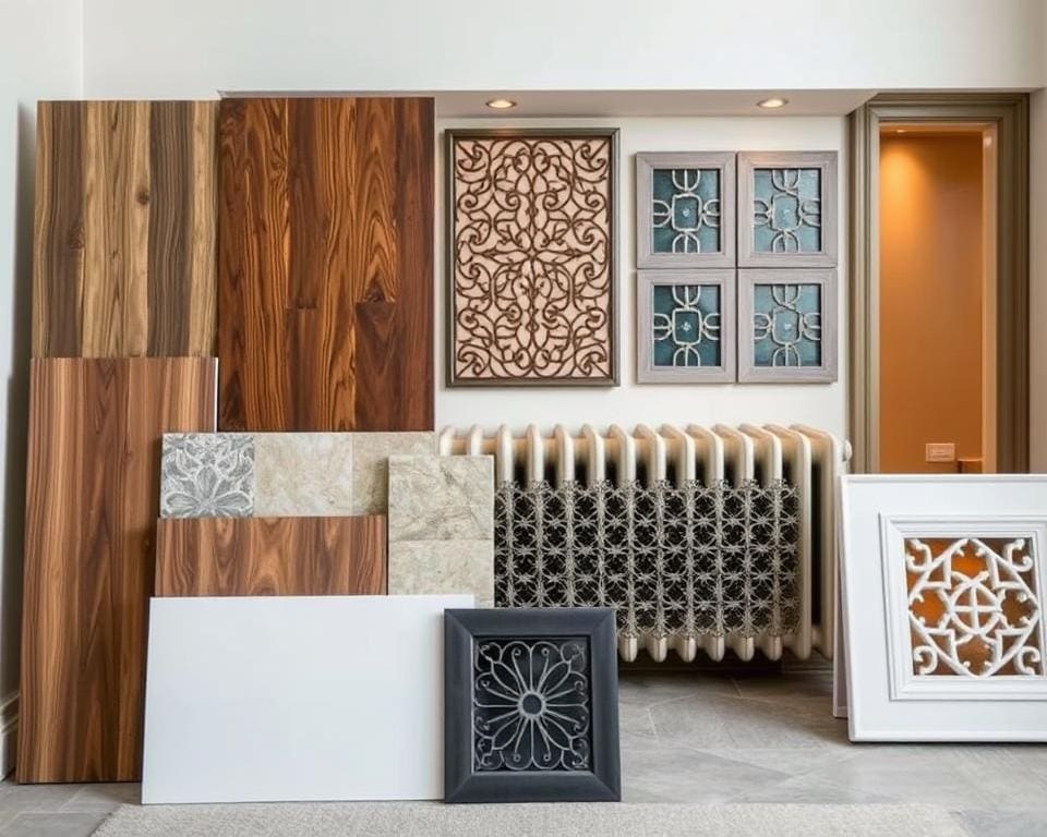 materiaalkeuzes voor radiatorombouw