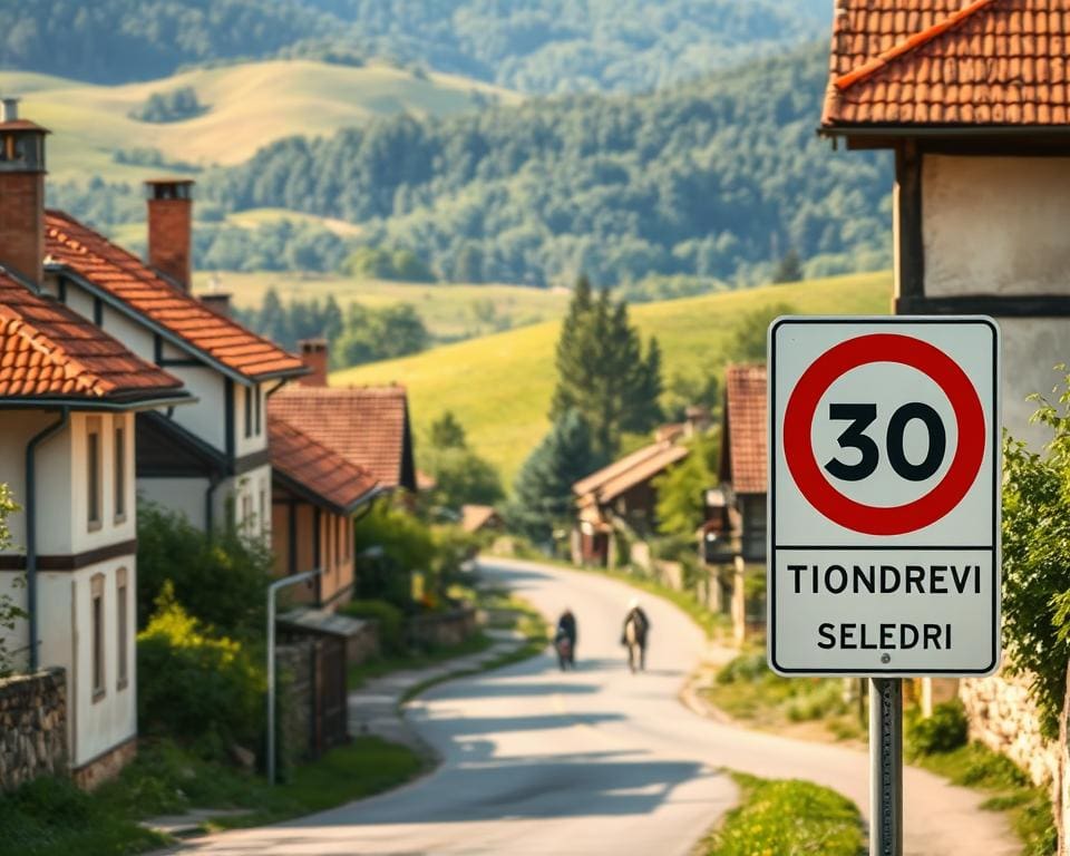 snelheidslimieten in stedelijke gebieden in Roemenië