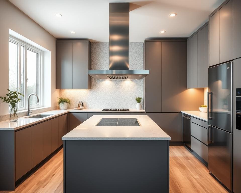 Moderne keukeninstallaties met energiebesparing