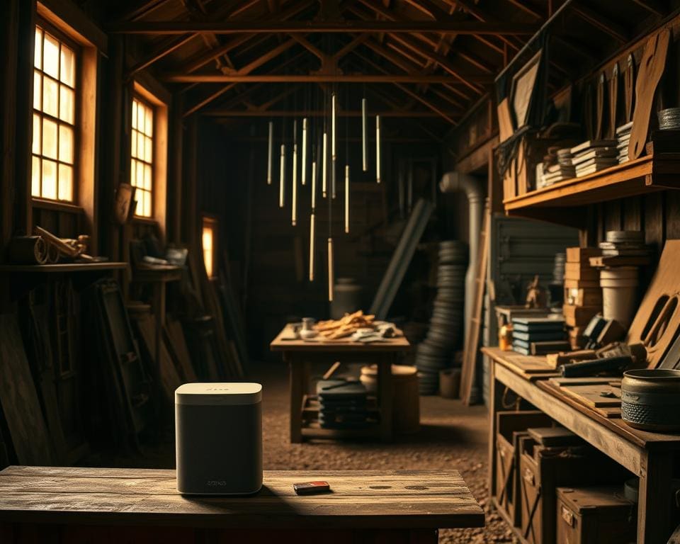 Werkt Sonos ook in mijn schuur of op zolder?