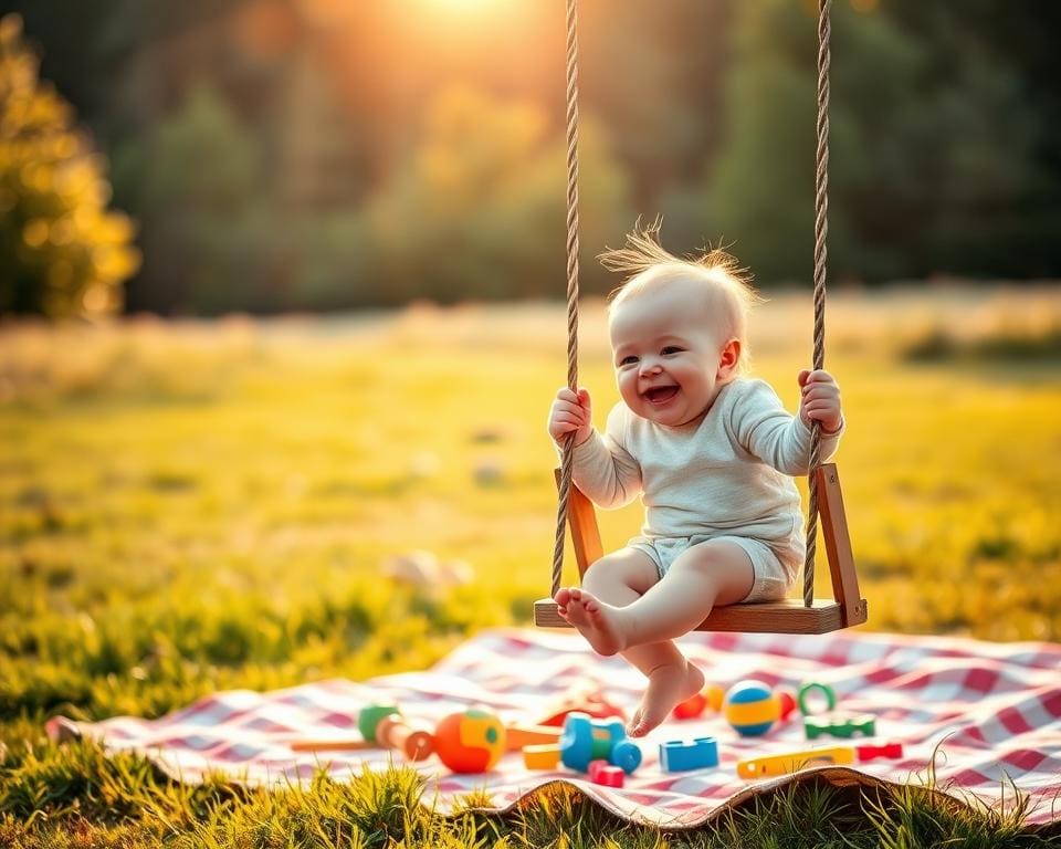 buitenactiviteiten voor baby plezier