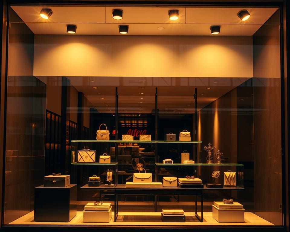éclairage vitrine