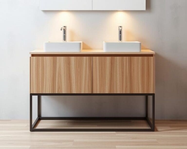 Een badkamermeubel dat functionaliteit en design combineert