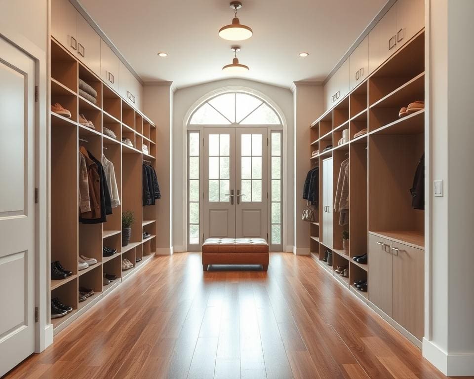 Hoe richt je een hal in met opbergruimte?