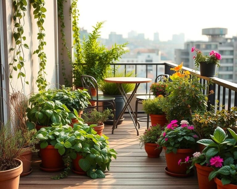 Hoe vergroen je een balkon zonder veel onderhoud?