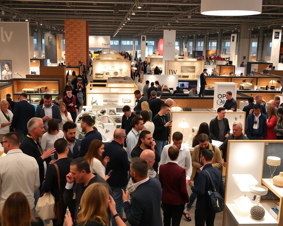 bezoekers en deelnemers designbeurzen