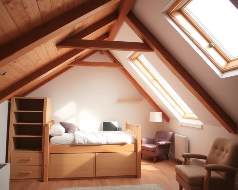 creatieve oplossingen voor lage zolder