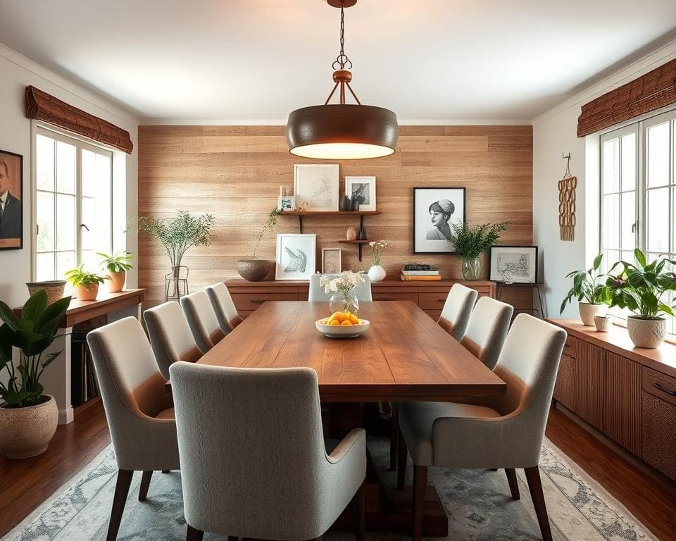 inrichting eetkamer